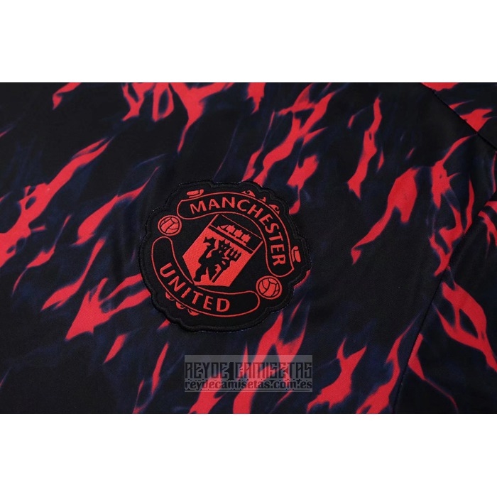 Chandal del Manchester United Manga Corta 2022 Rojo - Pantalon Corto